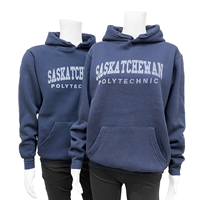 HOODIE WITH DISTRESSED SASK POLYTECH LOGO